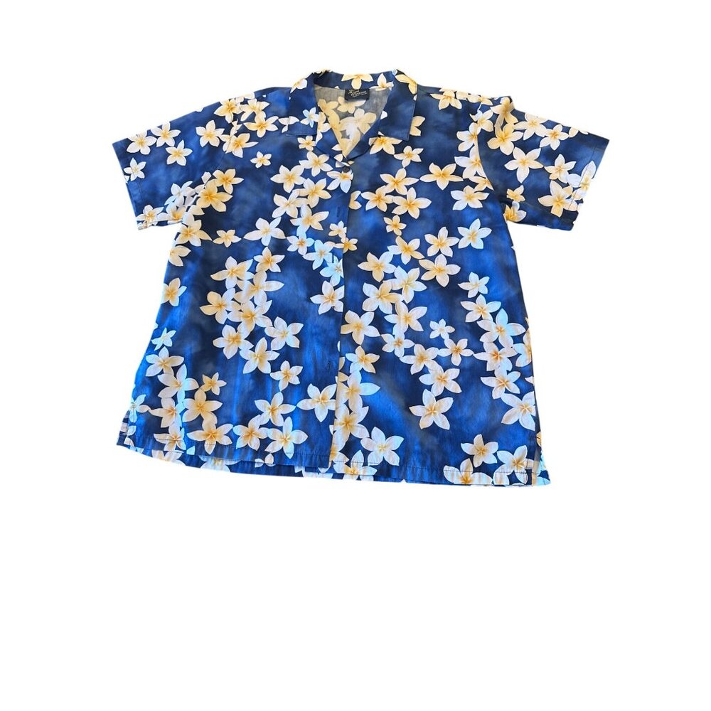 Royal Creations Hawaiian Shirt Floral Pattern Short Sleeve Large Tropical‎